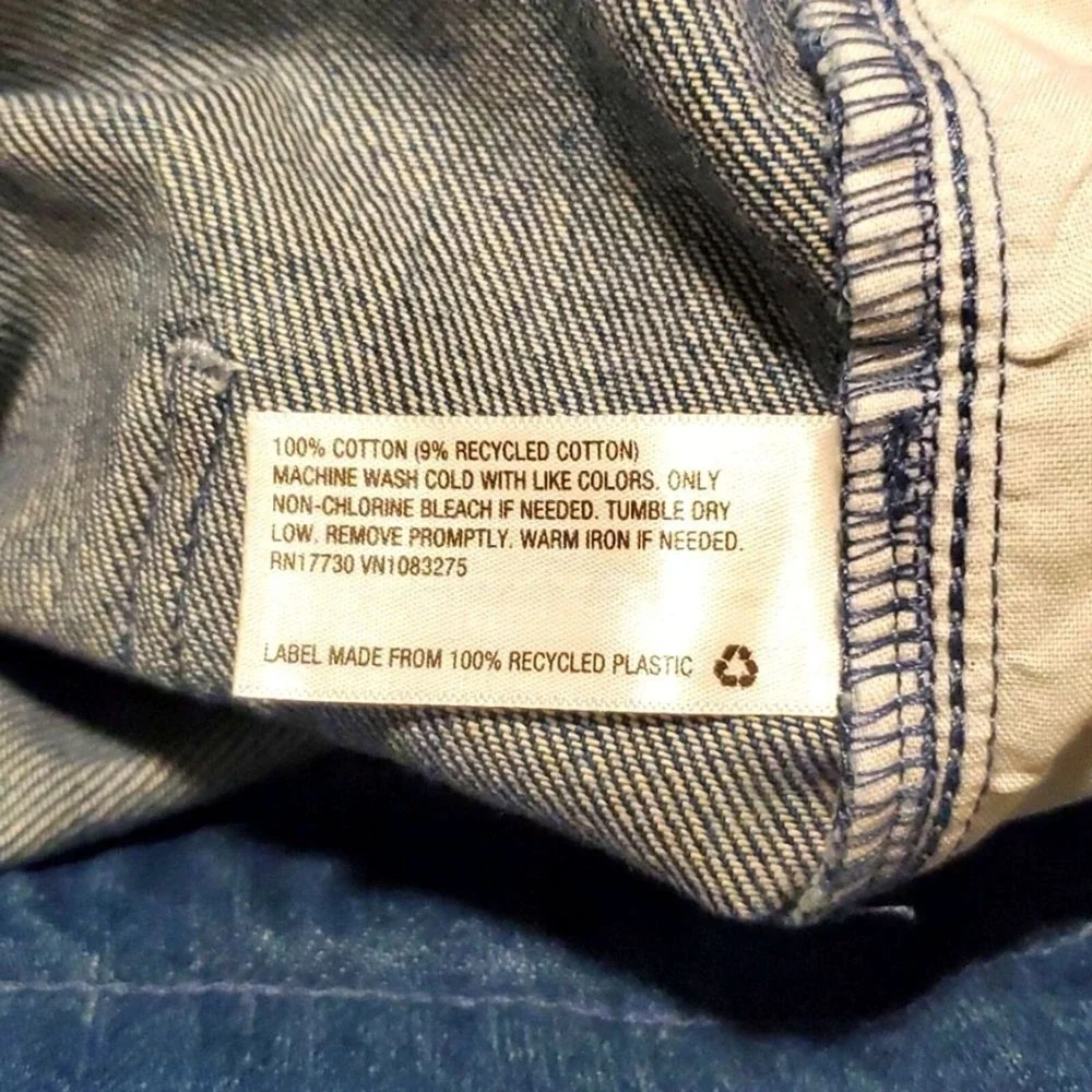 Universal Thread Denim Wide Leg  Pants Drawstring Waist Casual Blue Jeans - Picture 6 of 6